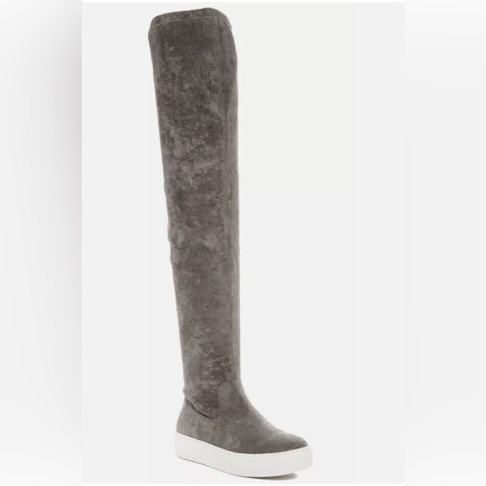 Grey J Slides Over the Knee Boots